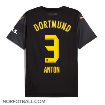 Billige Fotballdrakt Borussia Dortmund Waldemar Anton #3 Replika Bortedrakt 2024-25 Kortermet